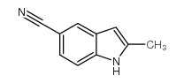 2-甲基-1H-吲哚-5-甲腈结构式