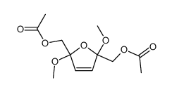 (2,5-dimethoxy-2,5-dihydrofuran-2,5-diyl)bis(methylene) diacetate Structure