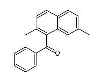 1-benzoyl-2,7-dimethylnaphthalene结构式