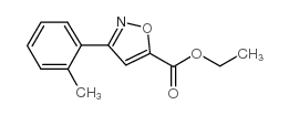 3-邻甲苯异噁唑-5-羧酸乙酯结构式