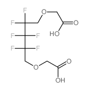 2-[5-(carboxymethoxy)-2,2,3,3,4,4-hexafluoro-pentoxy]acetic acid结构式