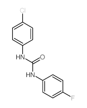 Urea,N-(4-chlorophenyl)-N'-(4-fluorophenyl)- structure
