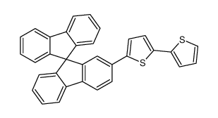2-(9,9'-spirobi[fluorene]-2-yl)-5-thiophen-2-ylthiophene结构式