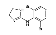 N-(2,6-dibromophenyl)-4,5-dihydro-1H-imidazol-2-amine结构式