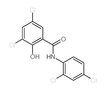 Benzamide,3,5-dichloro-N-(2,4-dichlorophenyl)-2-hydroxy- Structure