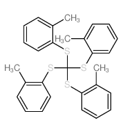 1-methyl-2-[tris[(2-methylphenyl)sulfanyl]methylsulfanyl]benzene Structure