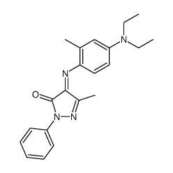 4-Diethylamino-2-methyl-phenylimino-3-methyl-1-phenyl-2-pyrazolin-5-on Structure