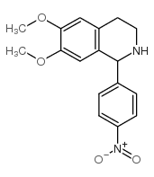 6,7-二甲氧基-1-(4-硝基-苯基)-1,2,3,4-四氢-异喹啉结构式