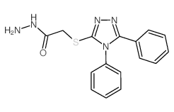 (4,5-二苯基-4H-[1,2,4]噻唑-3-磺酰基)-乙酸肼结构式