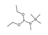 [trimethylsilyl(methyl)amino](diethoxy)phosphine Structure