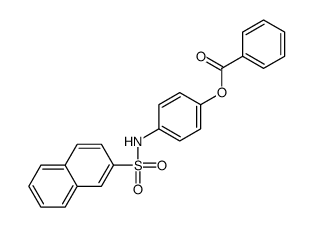 [4-(naphthalen-2-ylsulfonylamino)phenyl] benzoate Structure