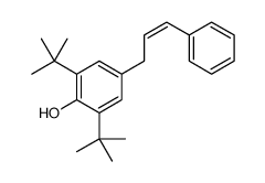 2,6-ditert-butyl-4-(3-phenylprop-2-enyl)phenol结构式