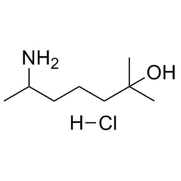 6-氨基-2-甲基-2-庚醇盐酸盐结构式