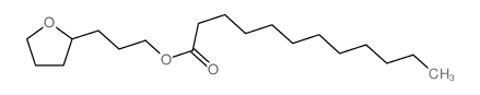 3-(oxolan-2-yl)propyl dodecanoate structure