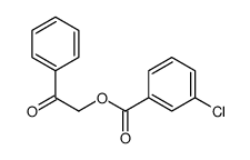 3-Chlorobenzoic acid phenacyl ester Structure
