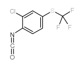 2-氯-4-(三氟甲基硫)苯基 异氰酸盐结构式