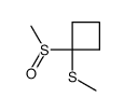 1-methylsulfinyl-1-methylthiocyclobutane Structure
