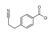 Benzoyl chloride, 4-(2-cyanoethyl)- (9CI) Structure