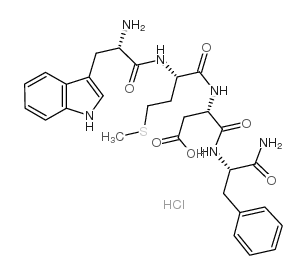 cholecystokinin fragment 30-33 amide hydrochloride Structure