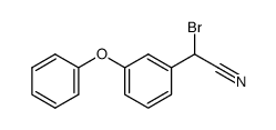 alpha-bromo-3-phenoxybenzeneacetonitrile Structure