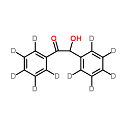2-Hydroxy-1,2-bis[(2H5)phenyl]ethanone Structure
