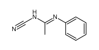 N-cyano-N'-phenyl-acetamidine结构式