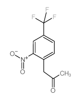 1-(2-硝基-4-三氟甲基-苯基)-2-丙酮结构式