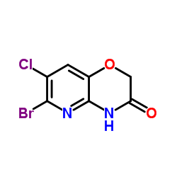 6-Bromo-7-chloro-2H-pyrido[3,2-b][1,4]oxazin-3(4H)-one Structure