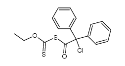 O-Aethyl-S-diphenylchloracetylxanthat结构式