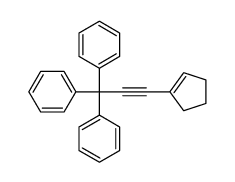[3-(cyclopenten-1-yl)-1,1-diphenylprop-2-ynyl]benzene Structure