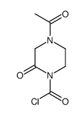 4-acetyl-2-oxopiperazine-1-carbonyl chloride Structure