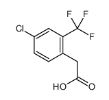 2-(4-Chloro-2-(trifluoromethyl)phenyl)acetic acid Structure