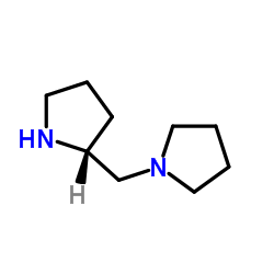 (R)-(-)-1-(2-吡咯烷基甲基)吡咯烷结构式