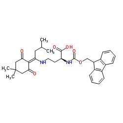 N-芴甲氧羰基-N'-[1-(4,4-二甲基-2,6-二氧代环己-1-亚基)-3-甲基丁基]-l-2,4-二氨基丁酸图片