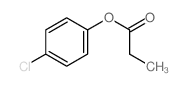 Propanoic acid,4-chlorophenyl ester结构式