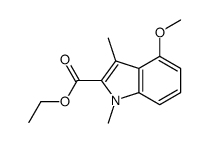 ethyl 4-methoxy-1,3-dimethylindole-2-carboxylate Structure