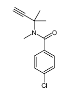 4-chloro-N-methyl-N-(2-methylbut-3-yn-2-yl)benzamide结构式