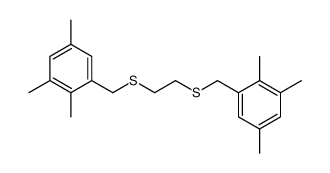 1,2,5-trimethyl-3-[2-[(2,3,5-trimethylphenyl)methylsulfanyl]ethylsulfanylmethyl]benzene结构式