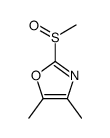 4,5-dimethyl-2-methylsulfinyl-1,3-oxazole结构式