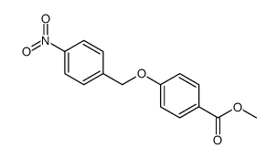 4-(4-硝基苄氧基)苯甲酸甲酯结构式