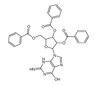 2'',3'',5''-Tri-O-benzoylguanosine Structure