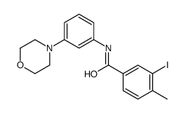 3-碘-4-甲基-n-[3-(4-吗啉)苯基]苯甲酰胺结构式