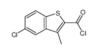 5-chloro-3-methyl-1-benzothiophene-2-carbonyl chloride Structure
