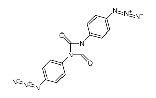 1,3-bis(4-azidophenyl)-1,3-diazetidine-2,4-dione Structure