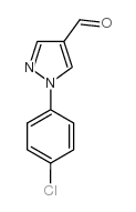 1-(4-氯苯基)吡唑-4-甲醛结构式