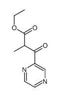 ethyl alpha-methyl-beta-oxopyrazinepropionate Structure