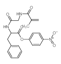 L-Phenylalanine,N-[N-(2-methyl-1-oxo-2-propenyl)glycyl]-, 4-nitrophenyl ester (9CI) structure