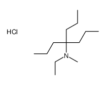 ethyl-methyl-(4-propylheptan-4-yl)azanium,chloride Structure