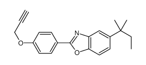 5-(2-methylbutan-2-yl)-2-(4-prop-2-ynoxyphenyl)-1,3-benzoxazole Structure