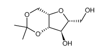 2,5-anhydro-1,3-O-isopropylidene-D-glucitol结构式